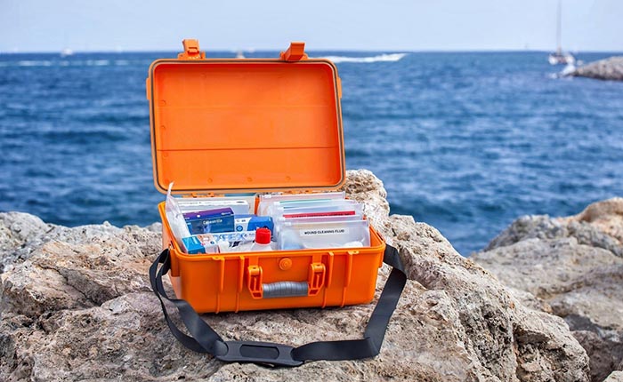 First aid kit for sailors